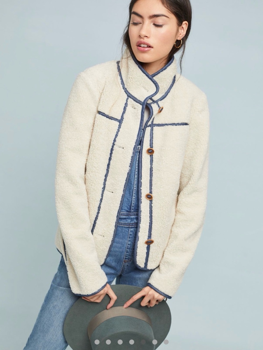 Anthropologie Sherpa Jacket Size XS